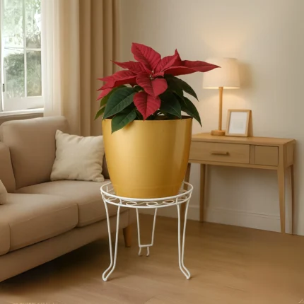 HIN SINGLE METAL FLOWER POT STAND