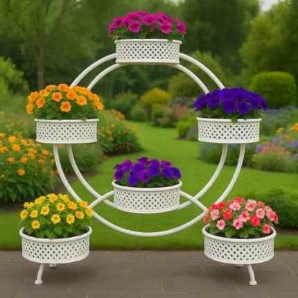 6 TIER FLOWER METAL FLOWER POT STAND